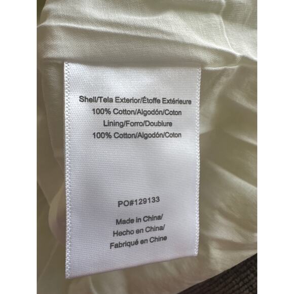 Modcloth Day Tripping Eyelet Flower Fields Trapeze Mini Dress White/Green M NWT - Picture 10 of 12